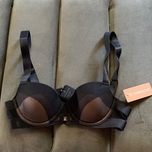 ThirdLove ombré mesh demi bra in black 32B ombre